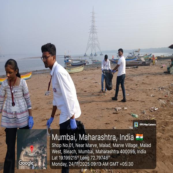 Beach Clean-up Drive undertaken by NSS Unit