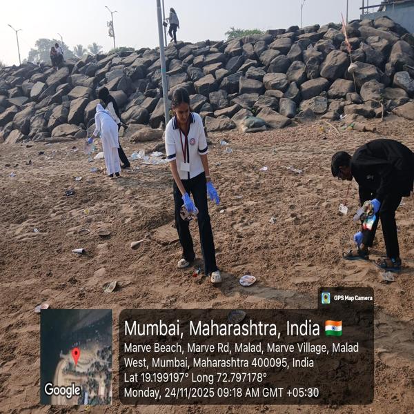 Beach Clean-up Drive undertaken by NSS Unit