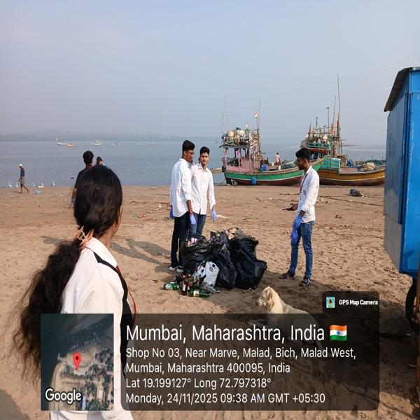 Beach Clean-up Drive undertaken by NSS Unit