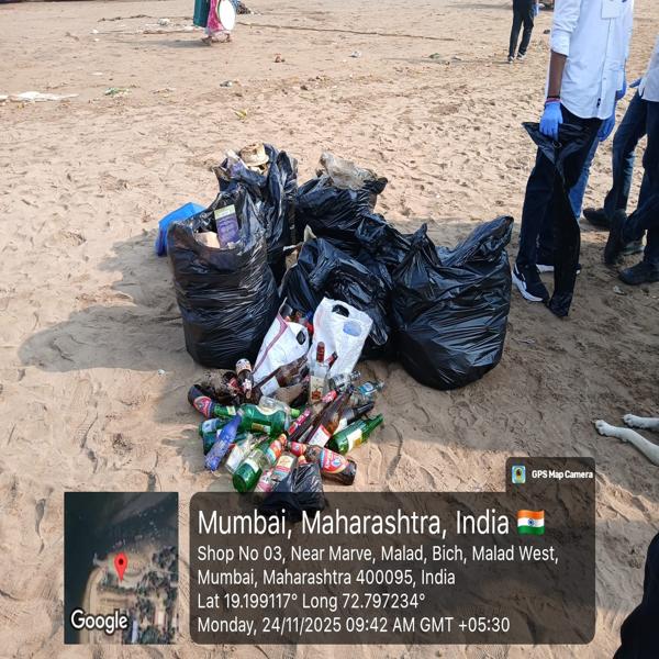 Beach Clean-up Drive undertaken by NSS Unit