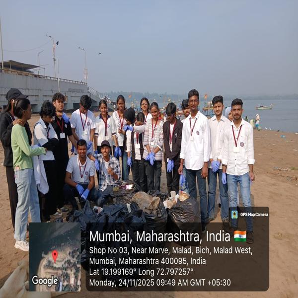 Beach Clean-up Drive undertaken by NSS Unit