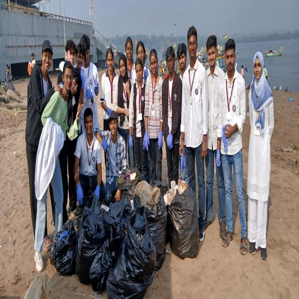 Beach Clean-up Drive undertaken by NSS Unit