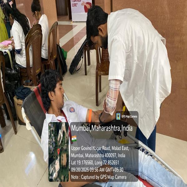 Blood Donation Camp Organised by NSS Unit