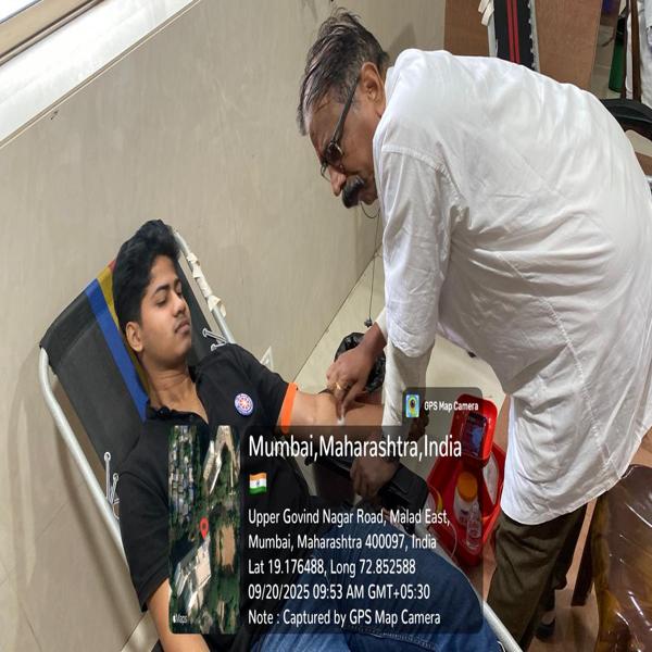 Blood Donation Camp Organised by NSS Unit