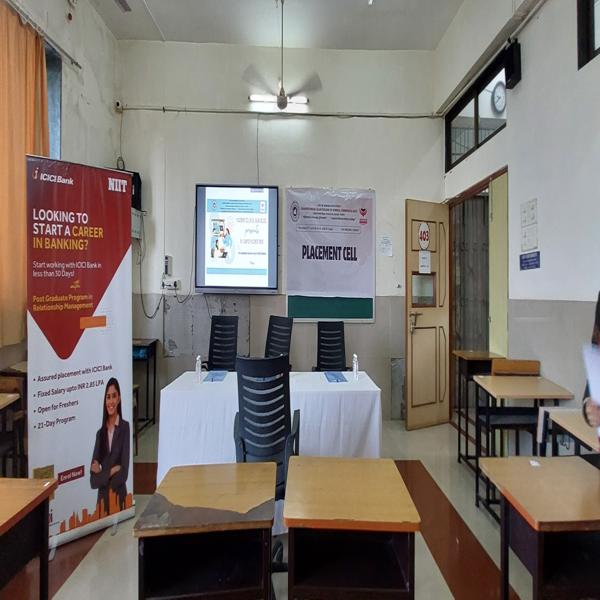 Campus placement organised in collaboration with ICICI Bank