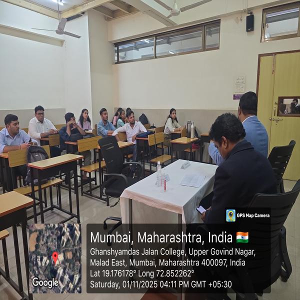 Campus placement organised in collaboration with Kotak Mahindra Bank