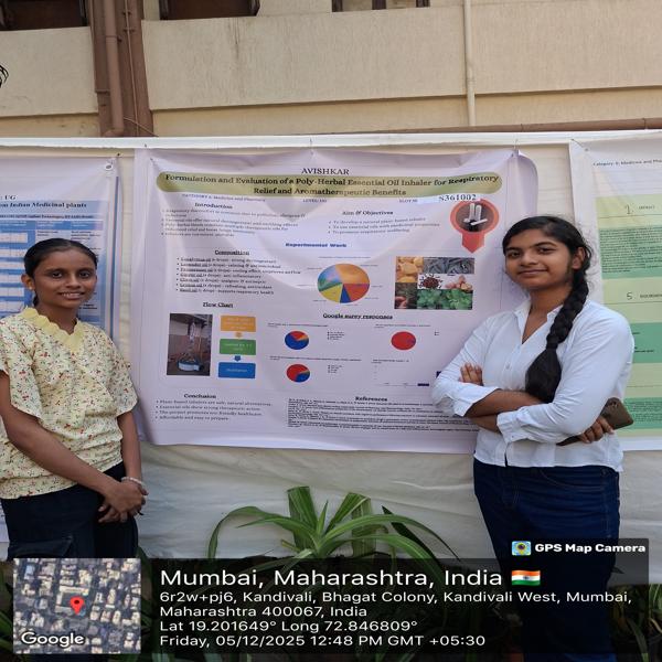 Participation of our student in Avishkar - conclave organised by University of Mumbai