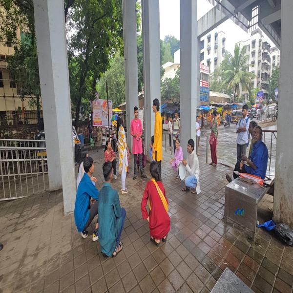 Street play by our students on impact of Drug Addiction