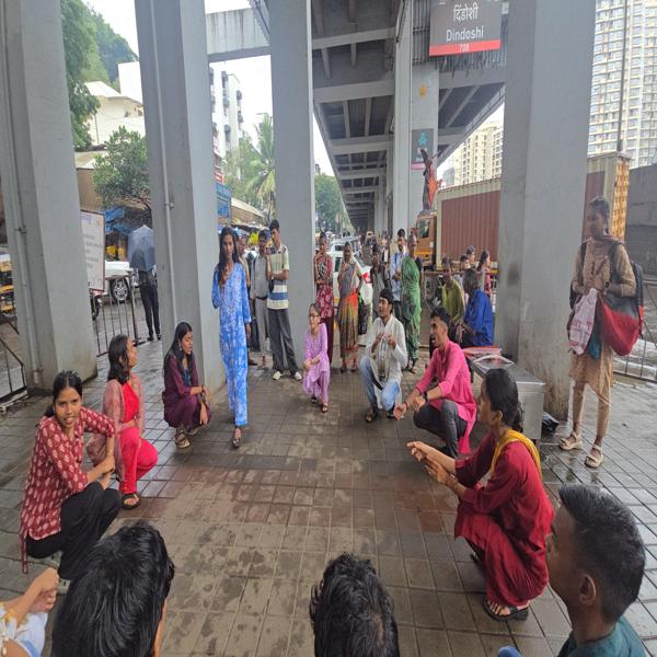 Street play by our students on impact of Drug Addiction